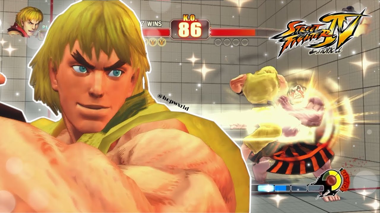Ken vs E. Honda (Highest Difficulty) | Street Fighter IV