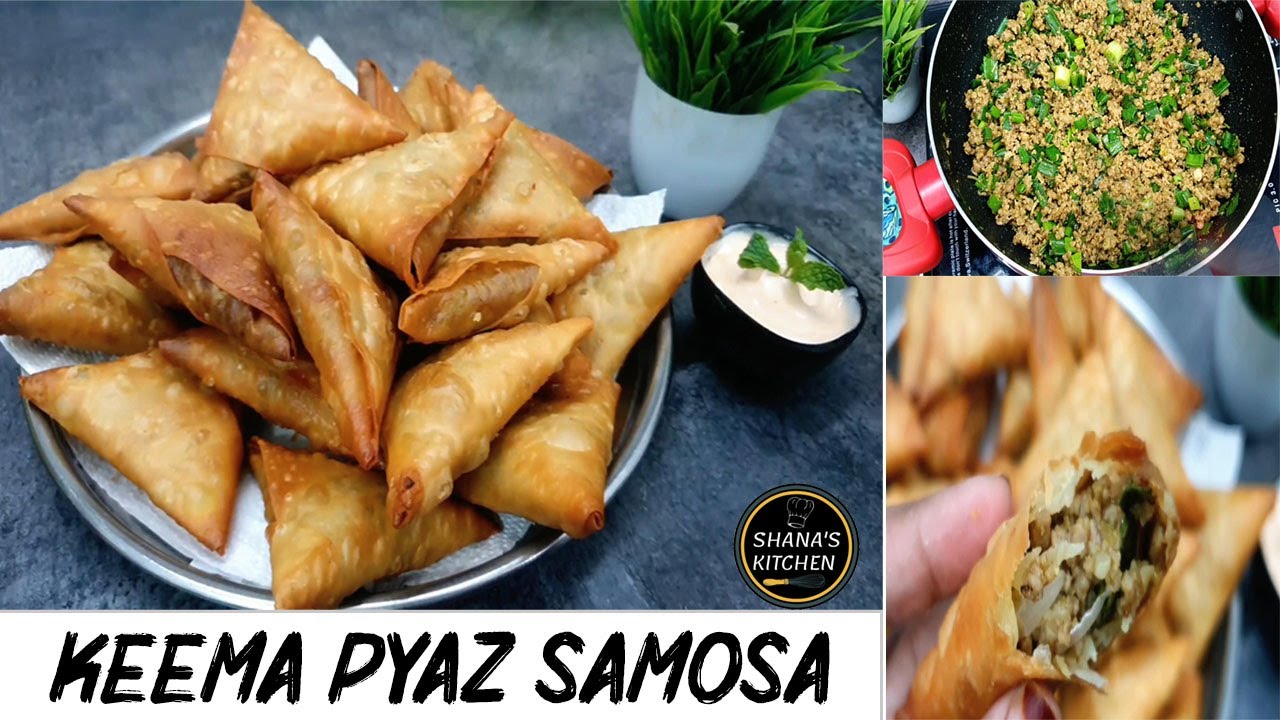 Keema Onion Samosa Recipe | Mutton Keema Samosa | Keema Ke Samosa | Samosa Recipe
