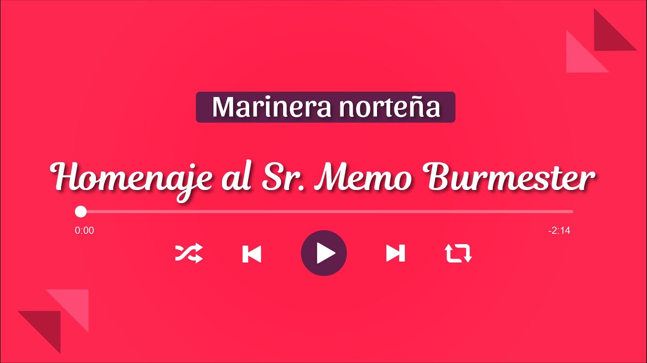 HOMENAJE AL SR MEMO BURMESTER | Marinera Norteña con Banda 🎺