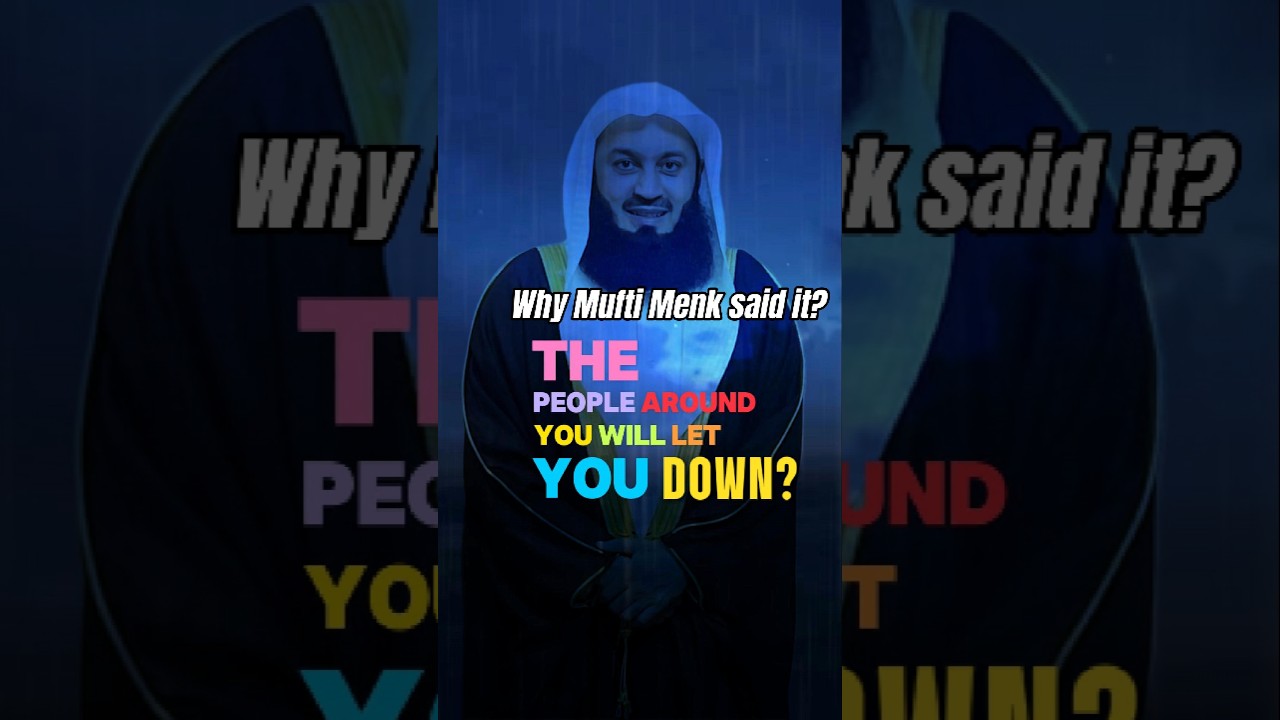 Mufti Menk reminds us: Everyone will let you down, except Allah.#motivation #dua #islam #islamic