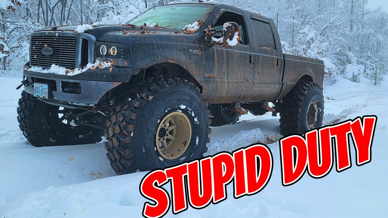Playing SnowRunner Real Life Mod.  Super Duty on 53