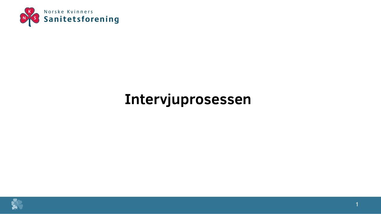 Intervjuprosessen