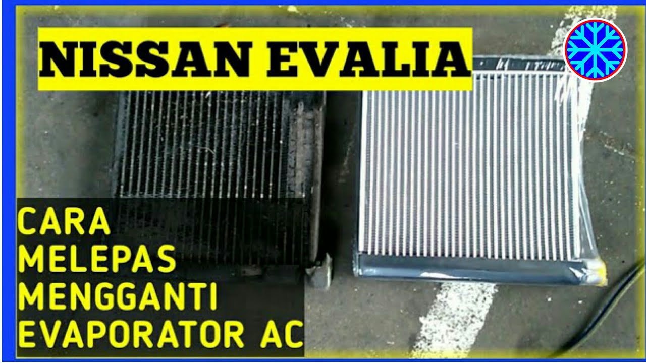 bongkar evaporator Evalia tanpa lepas dasboard,AC mobil Evalia ganti evaporator