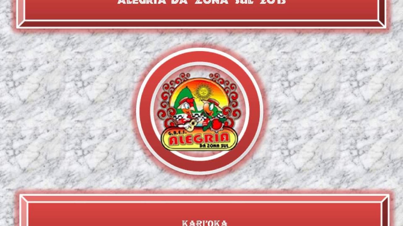 Alegria da Zona Sul 2015 Ao Vivo