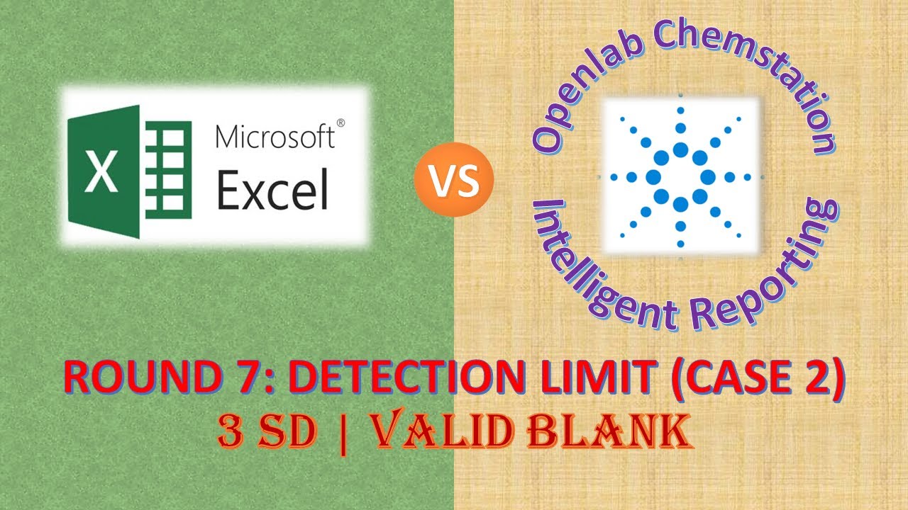 How to Calculate Limit of Detection | 3 SD with Blank | Openlab Chemstation Intelligent Reporting