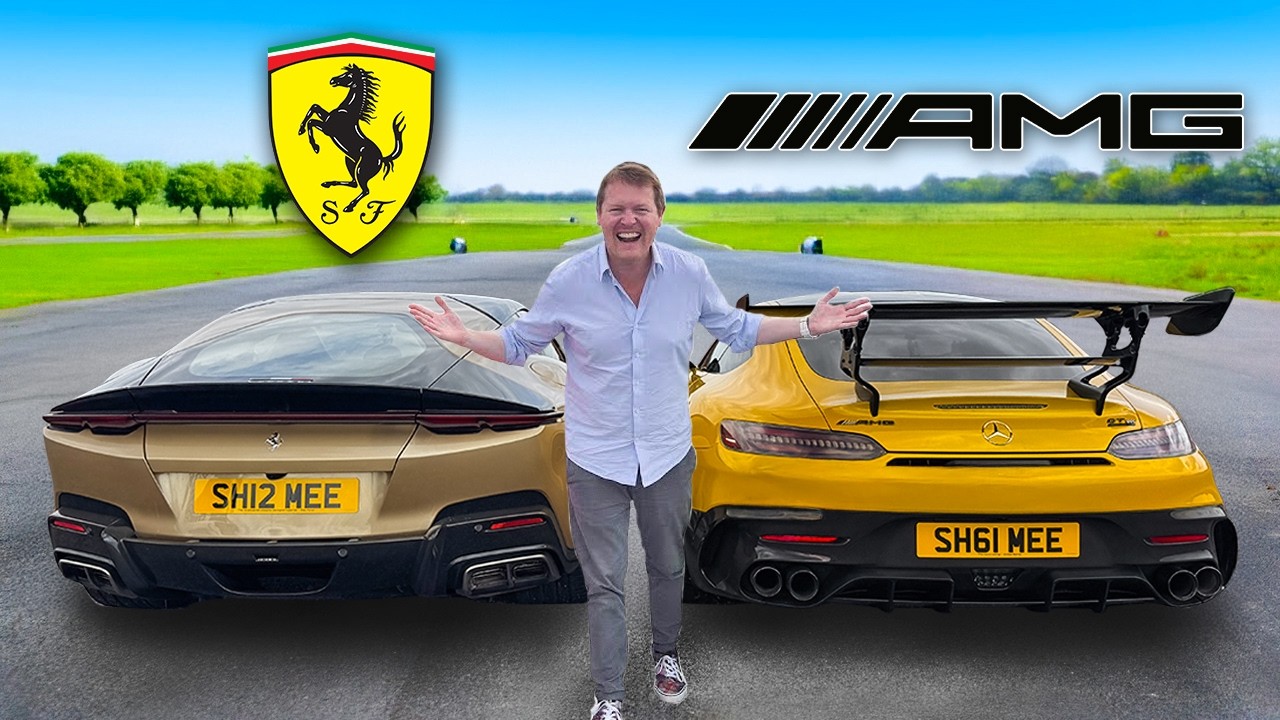 DRAG RACE: Ferrari 12CIlindri vs AMG GT Black Series