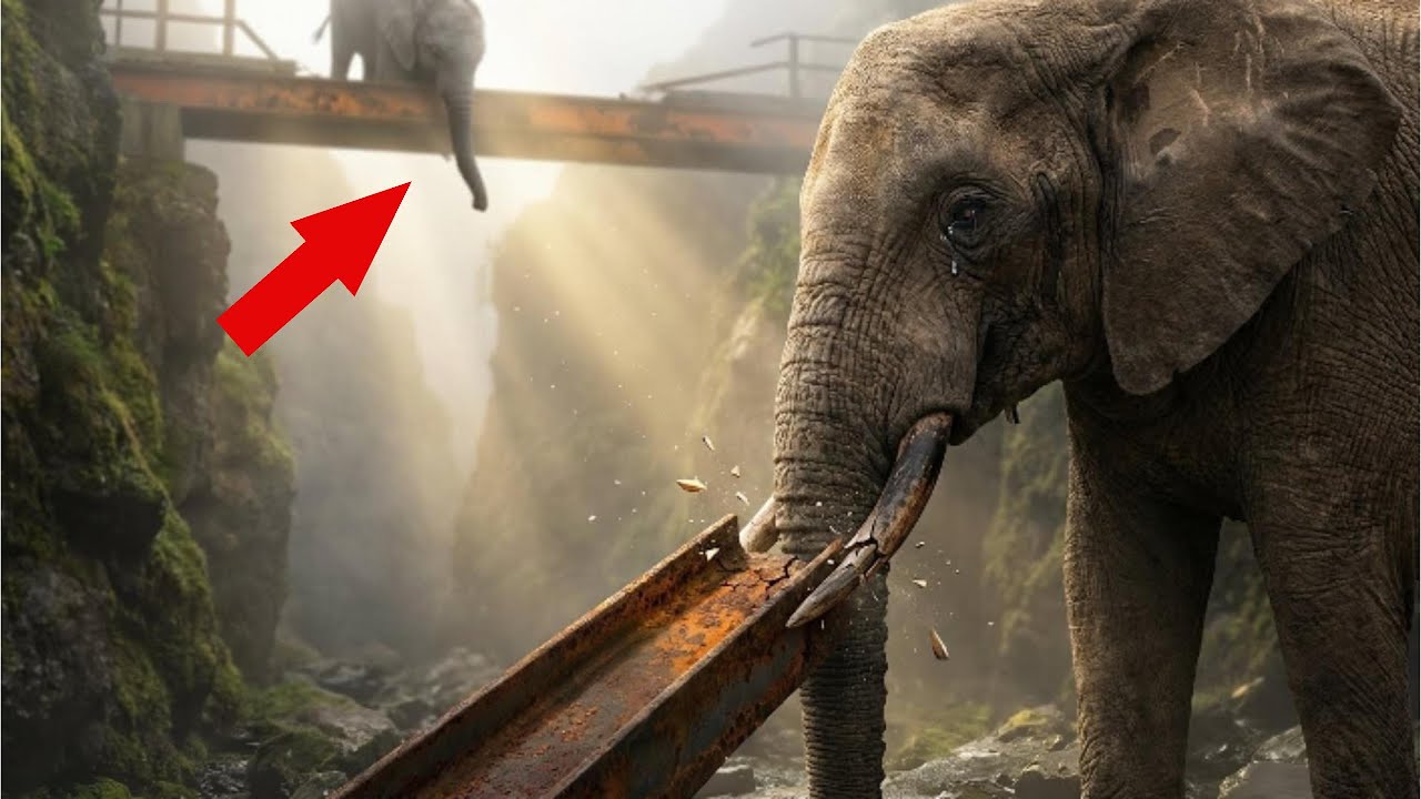 Mother Elephant Sacrificed Her Tusk To Save Her Calf. The Ending Left the World in Tears.