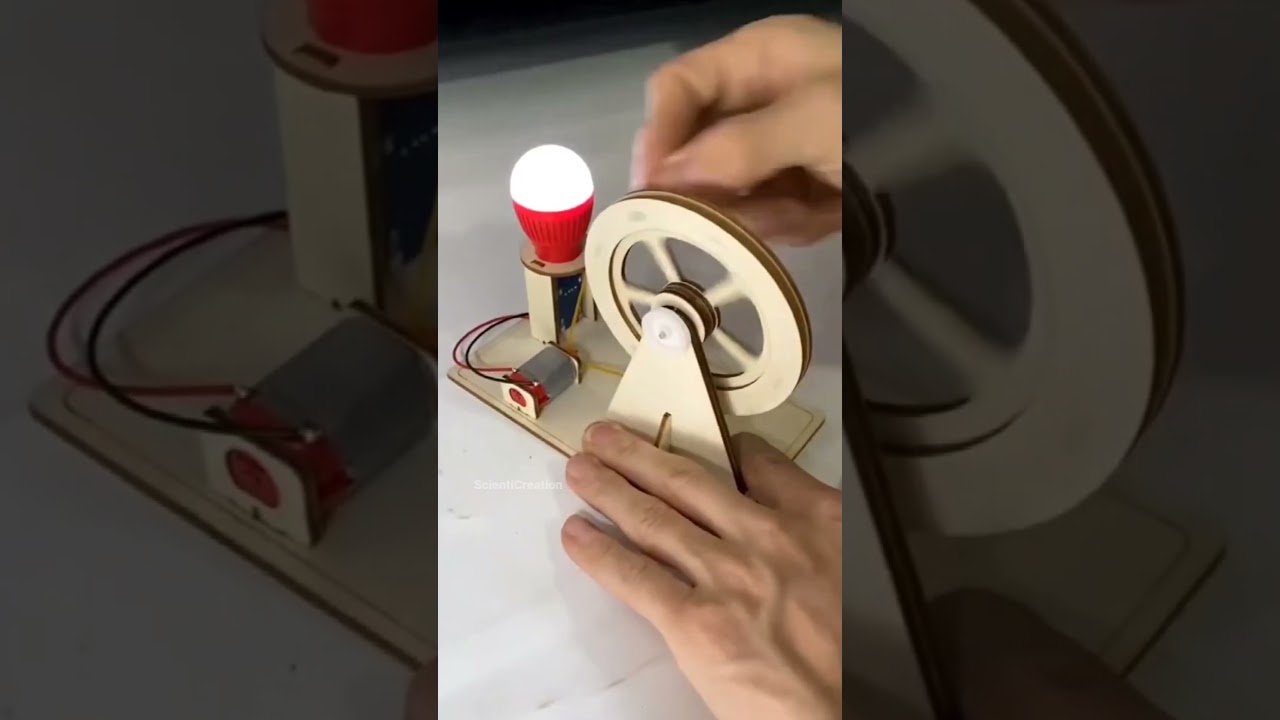 DIY Awesome🤩 mini generator with motor || #shorts #generator #motor