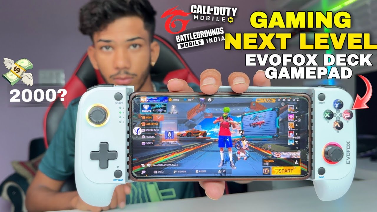 Evofox Deck Smartphone Gamepad: Free Fire Test, Key Mapping, & Gameplay Review #freefire