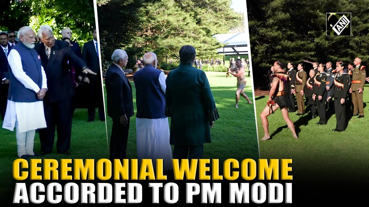 PM Modi receives ceremonial welcome at Government House during official New Zealand visit