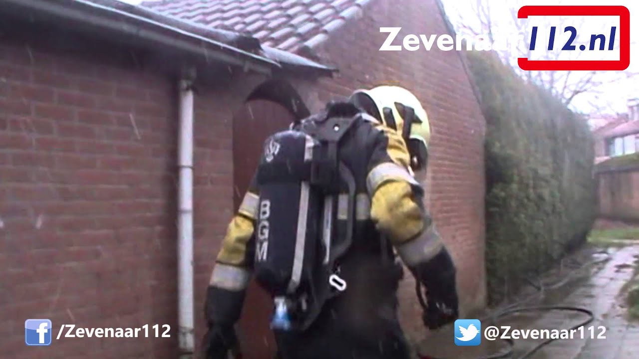 Veel rookontwikkeling bij schuurbrand Graaf Gerardstraat Lobith