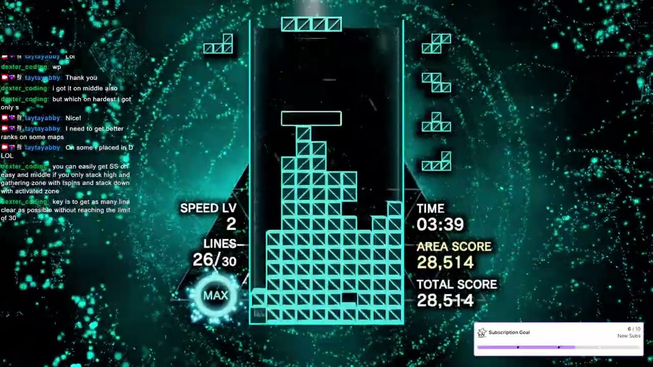 [TWITCH] Getting SS on every Tetris Effect: Connected area!
