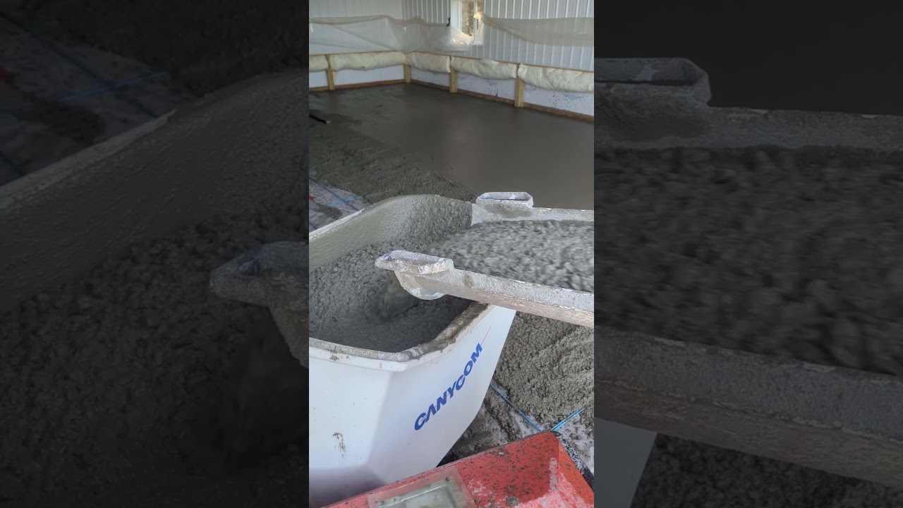 Pole Barn Concrete Pouring
