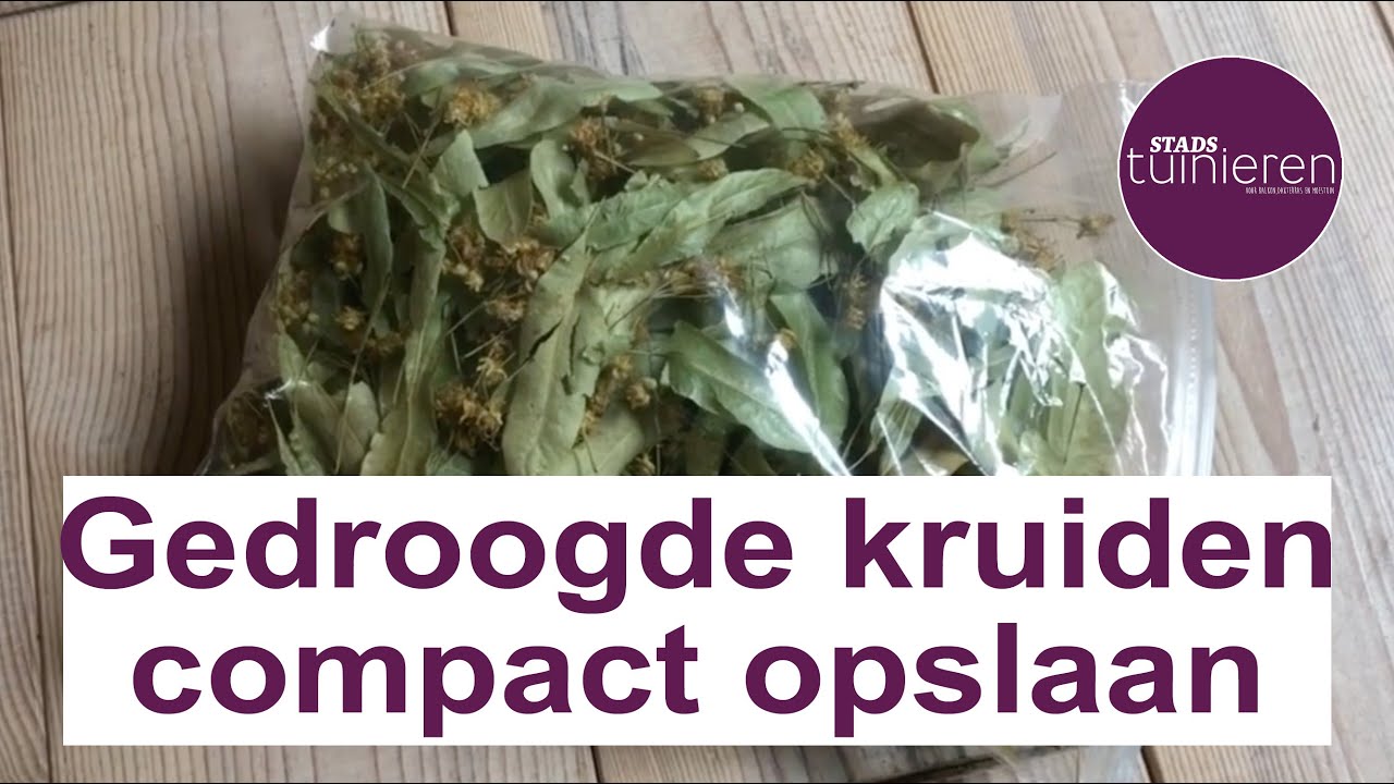 Stadstuinieren - Gedroogde kruiden bewaren #moestuin #kruiden