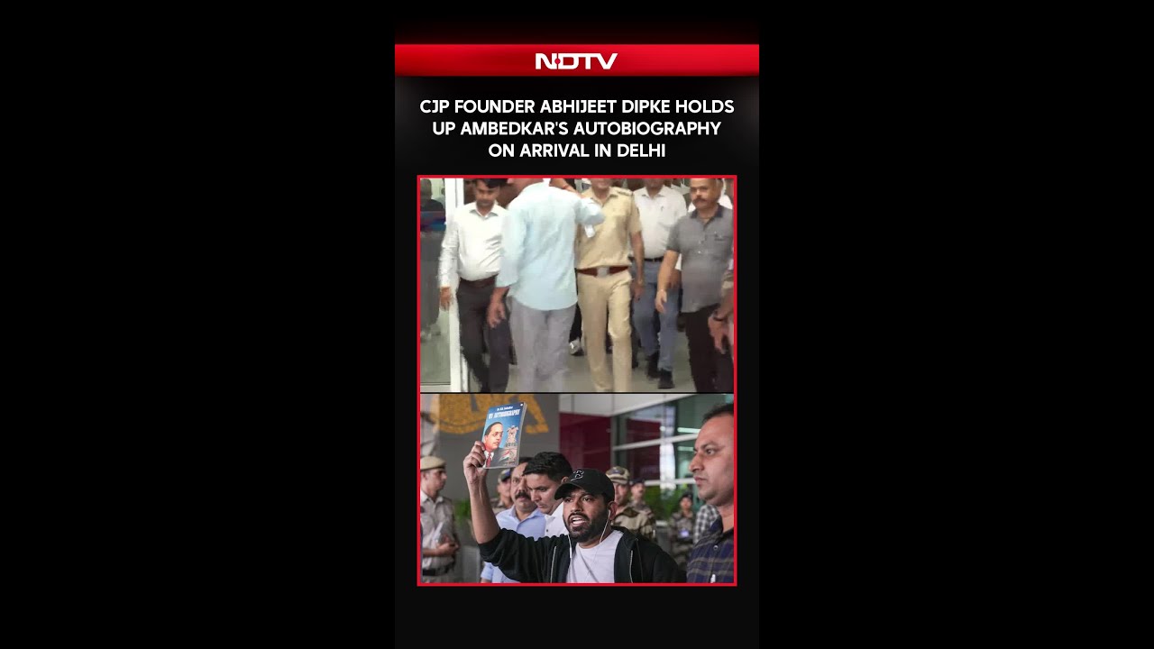 Cockroach Janta Party Protest | Abhijeet Dipke Arrives In Delhi Holding Ambedkar's Autobiography