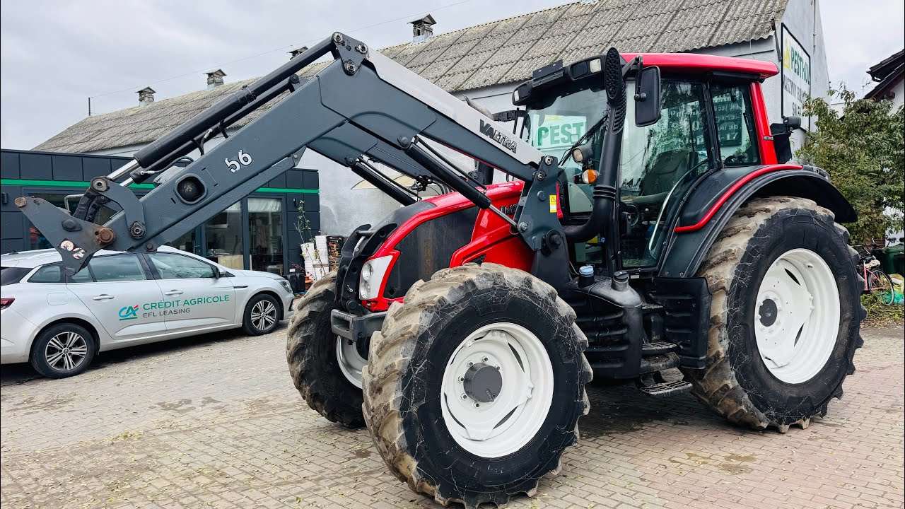 Valtra N123, 143 KM silnik SISU 4 cylindry, z ładowaczem QUICKE Q56, miękka kabina, obrotowy fotel 