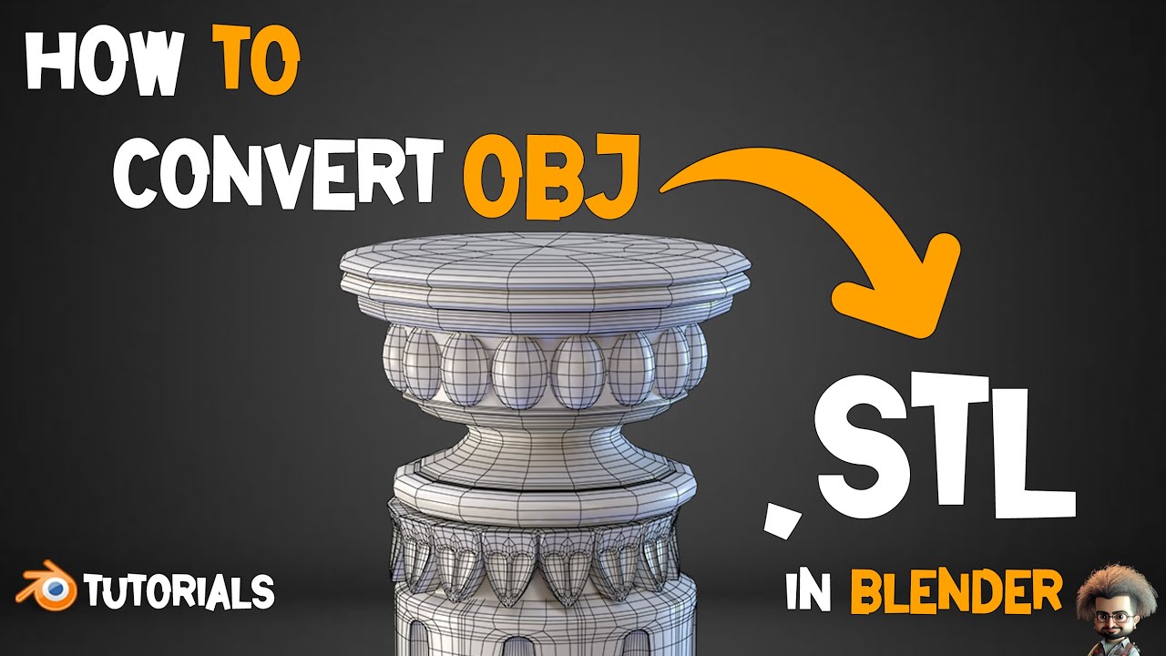 Как конвертировать «OBJ» в «STL» в Blender