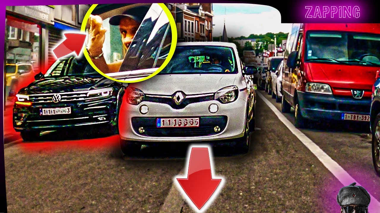IL M'INSULTE et ça part en ROAD RAGE   - Compil vélo à Liège.