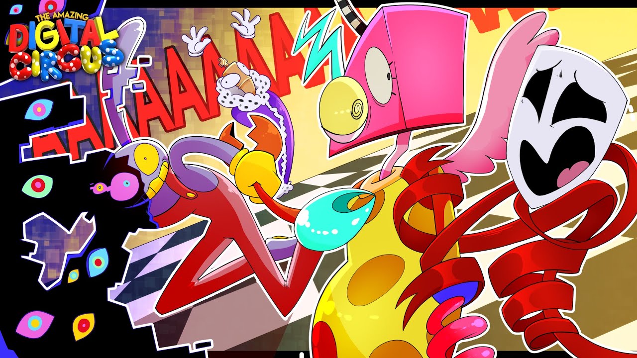 Pomni x Gangle x Zooble против цифровой абстракции Jax | The Amazing Digital Circus Comic Dub (TADC)