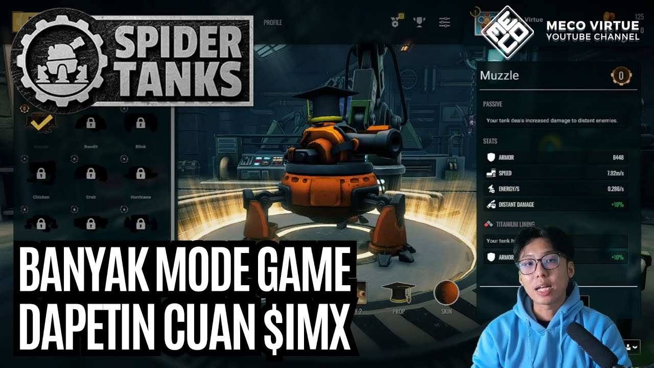Bahas Detil Cara Main Game Web3 Spider Tanks [ Mobile / PC ]