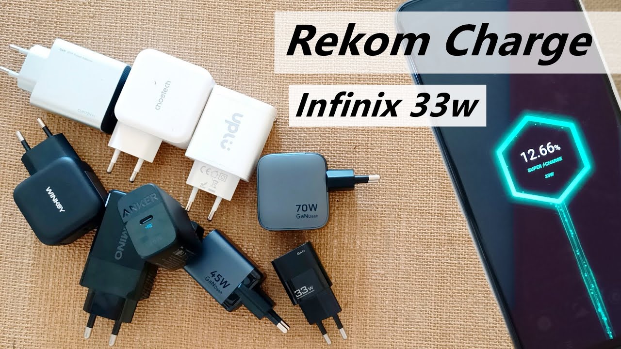 Tes & Riset Rekomendasi Adapter Charger Pengganti Infinix Super Charge Daya 25w 30w 33w 45w 65w 70w