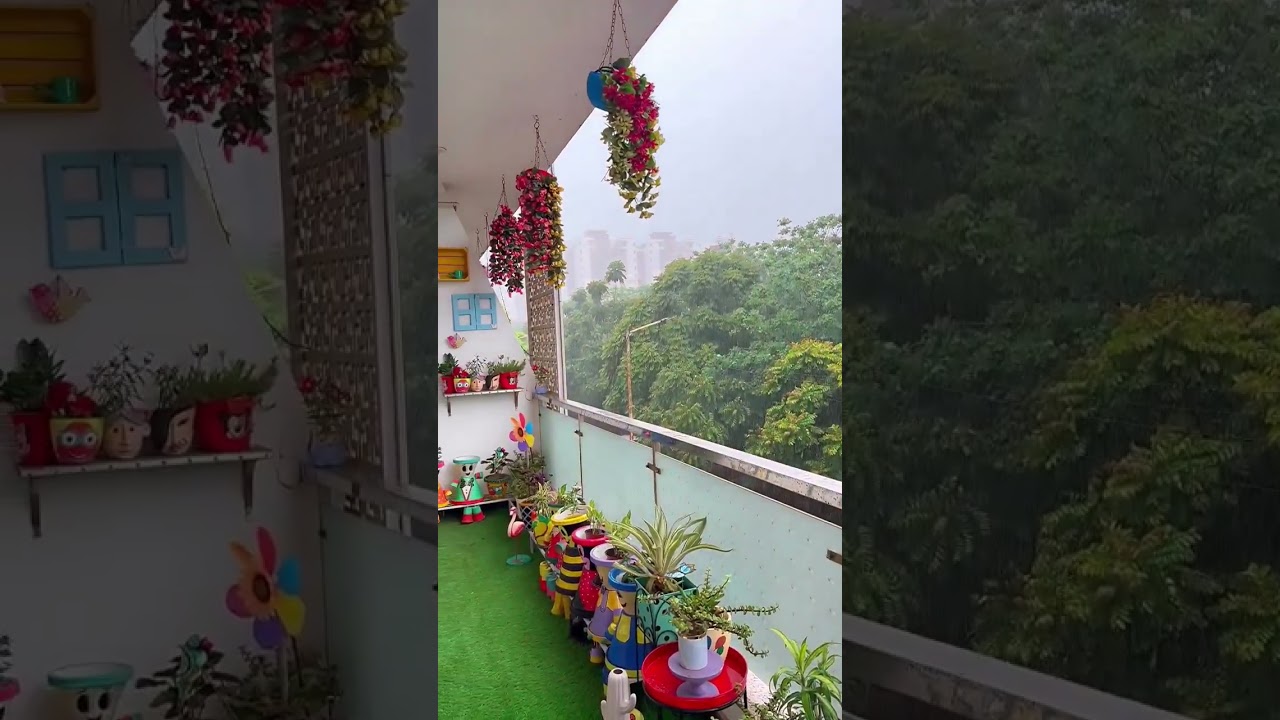 barish#cute #love #viral #balcony #balcony_design