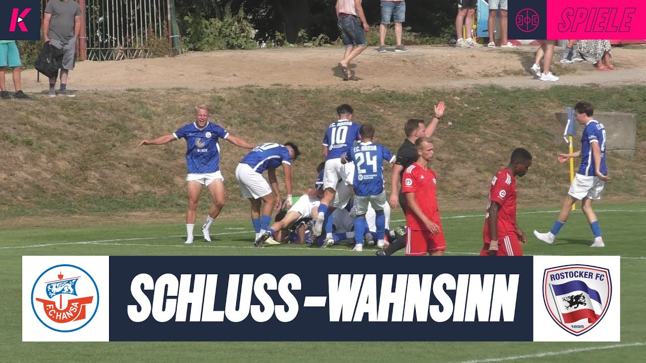Wilde Nachspielzeit im Rostocker Stadtderby! | Hansa Rostock U23 - Rostocker FC (Oberliga-NOFV Nord)