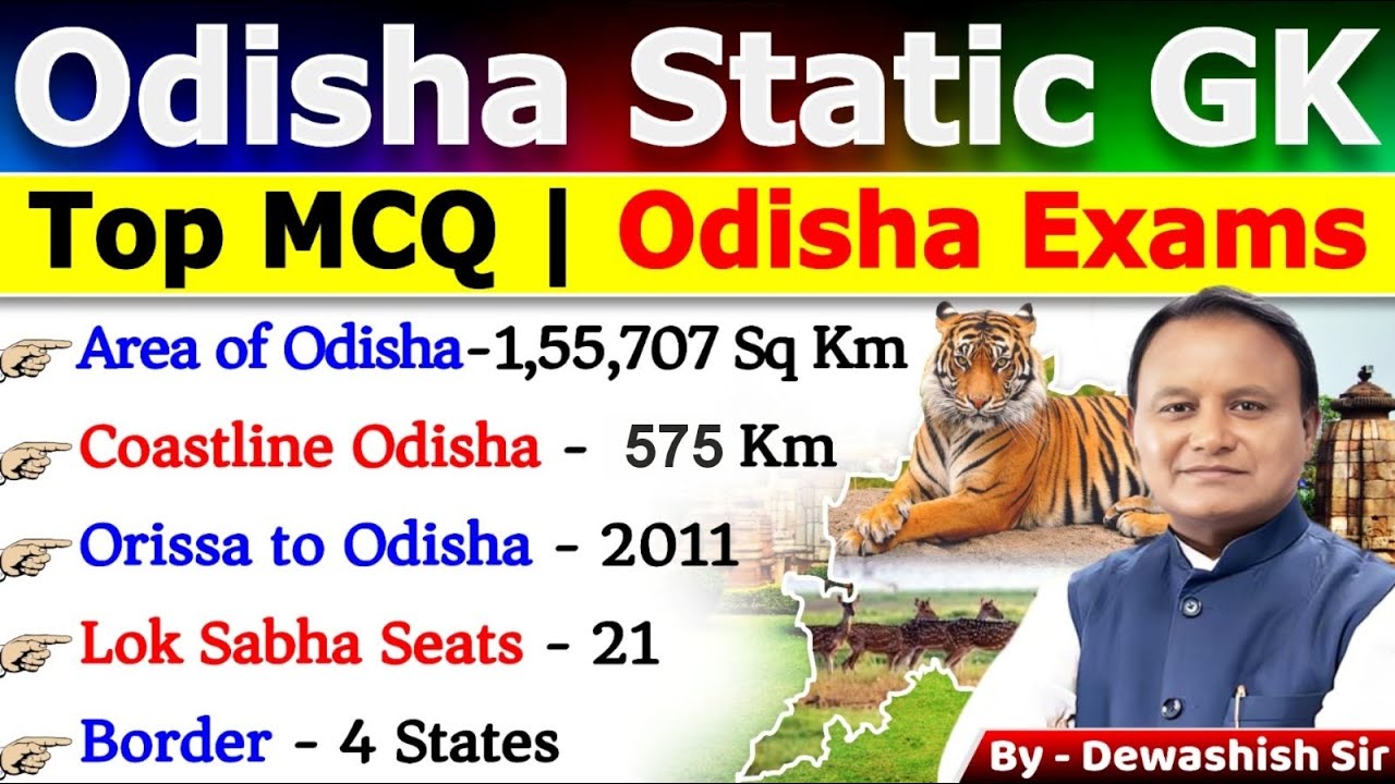 Odisha Static GK 🔥 | Part 3 | OSSC CGL + All Odisha Exams 💯 | Most Important Questions Before Exam 😳