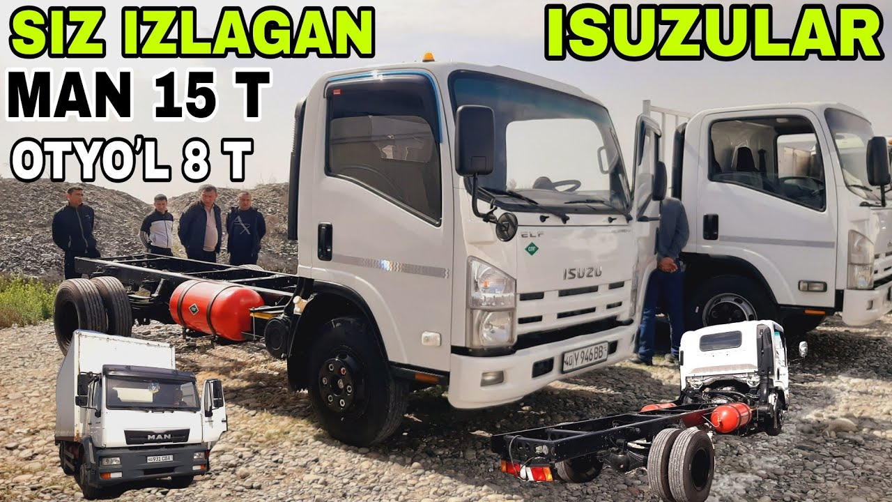 14 APREL QOQON MASHINA BOZORIDA TALABLARIGA BINOAN ISUZU 5 T MAN 15 T AVIYA FYAT AFTOBUS ISUZU OTAYO
