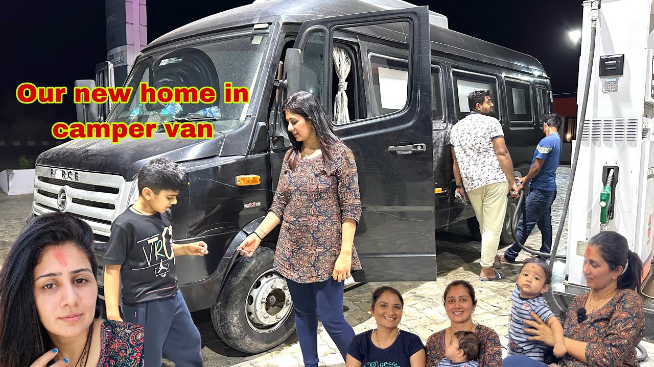 Hamare camper van me Family trip start ho gae ajj se.. so excited