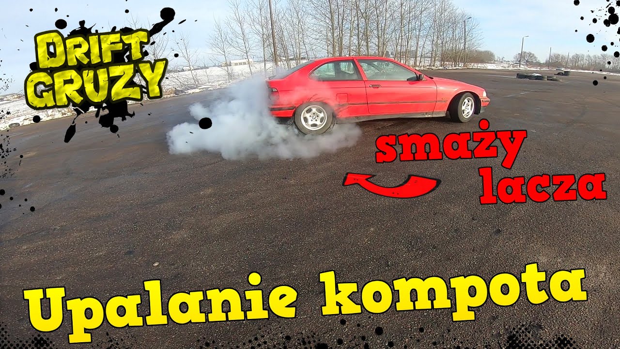 Upalanie BMW na placu | E36 KOMPOT SMAŻY LACZA // Born2RiDE