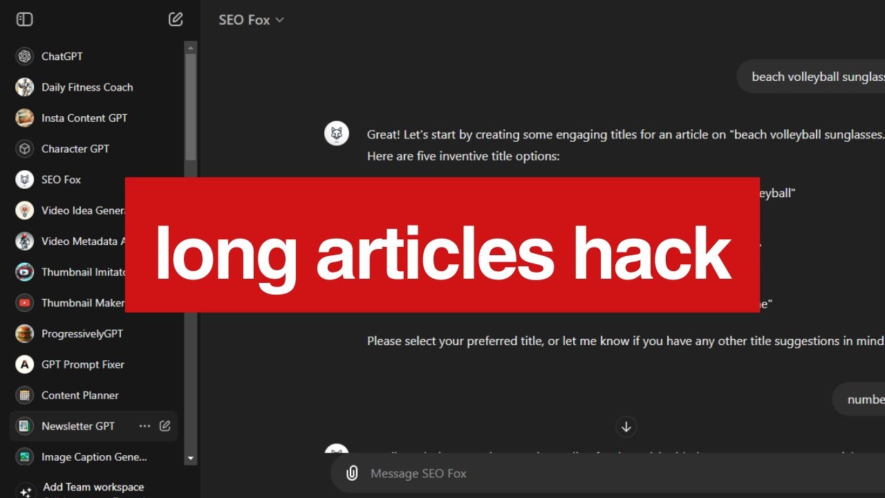How to write 4000+ word blog posts in ChatGPT and the API