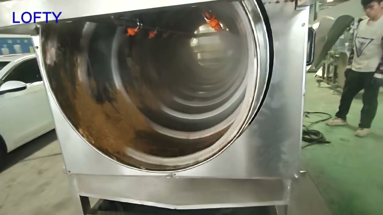 Drum Cleaning Machine----Drum Carrot Washer  #restaurant #vegetable #fruit