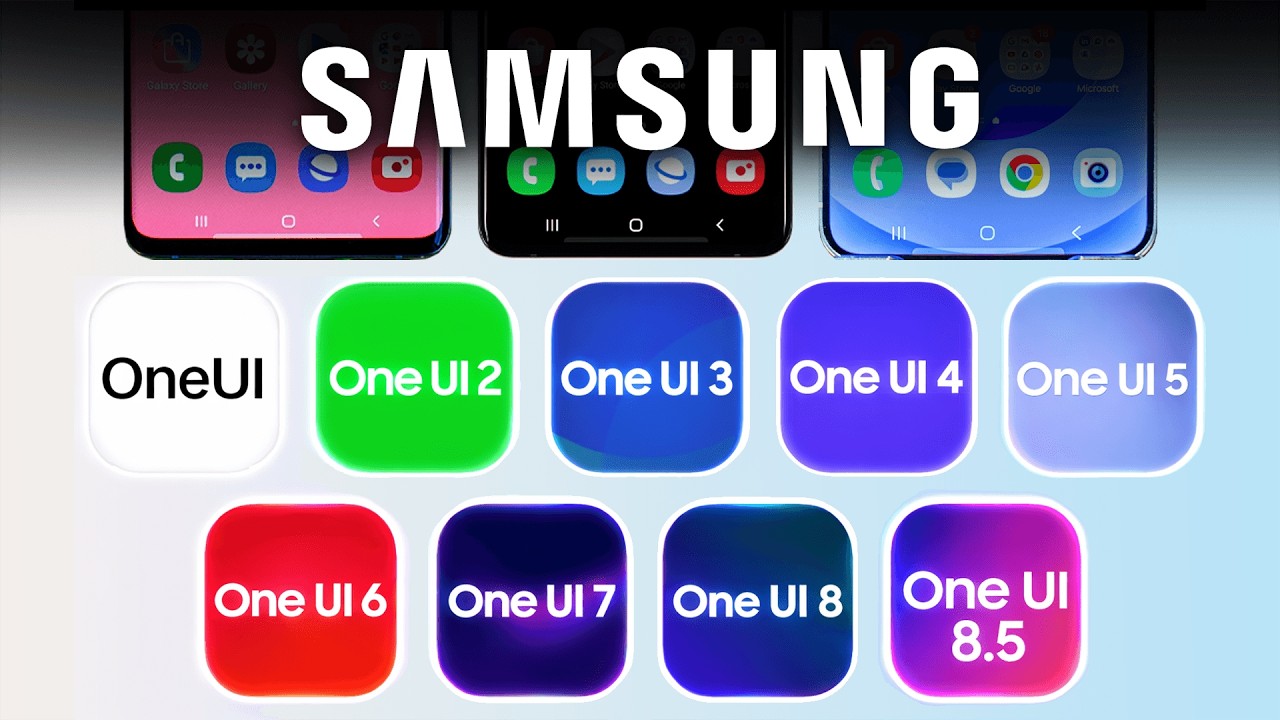 Samsung One UI Evolution | Wyjaśnienie każdej wersji od One UI 1.0 do One UI 8.5