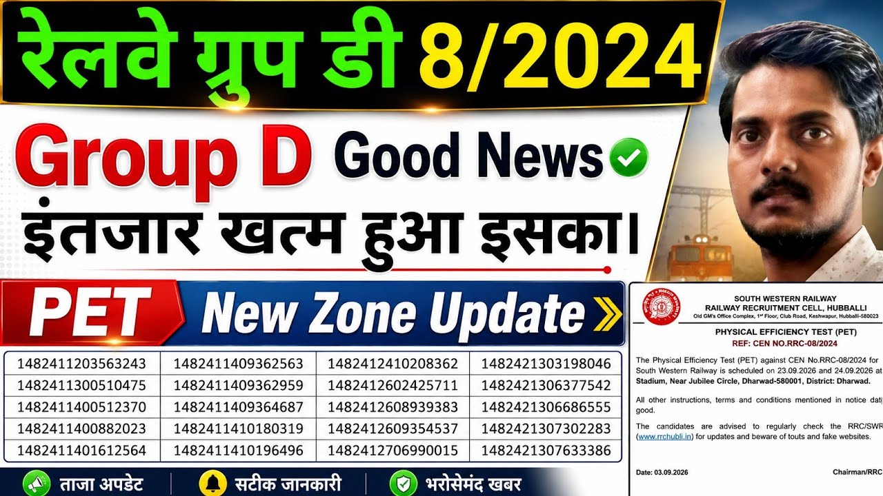 Group d 8/2024 Good News PET SWR Schedule Out Now