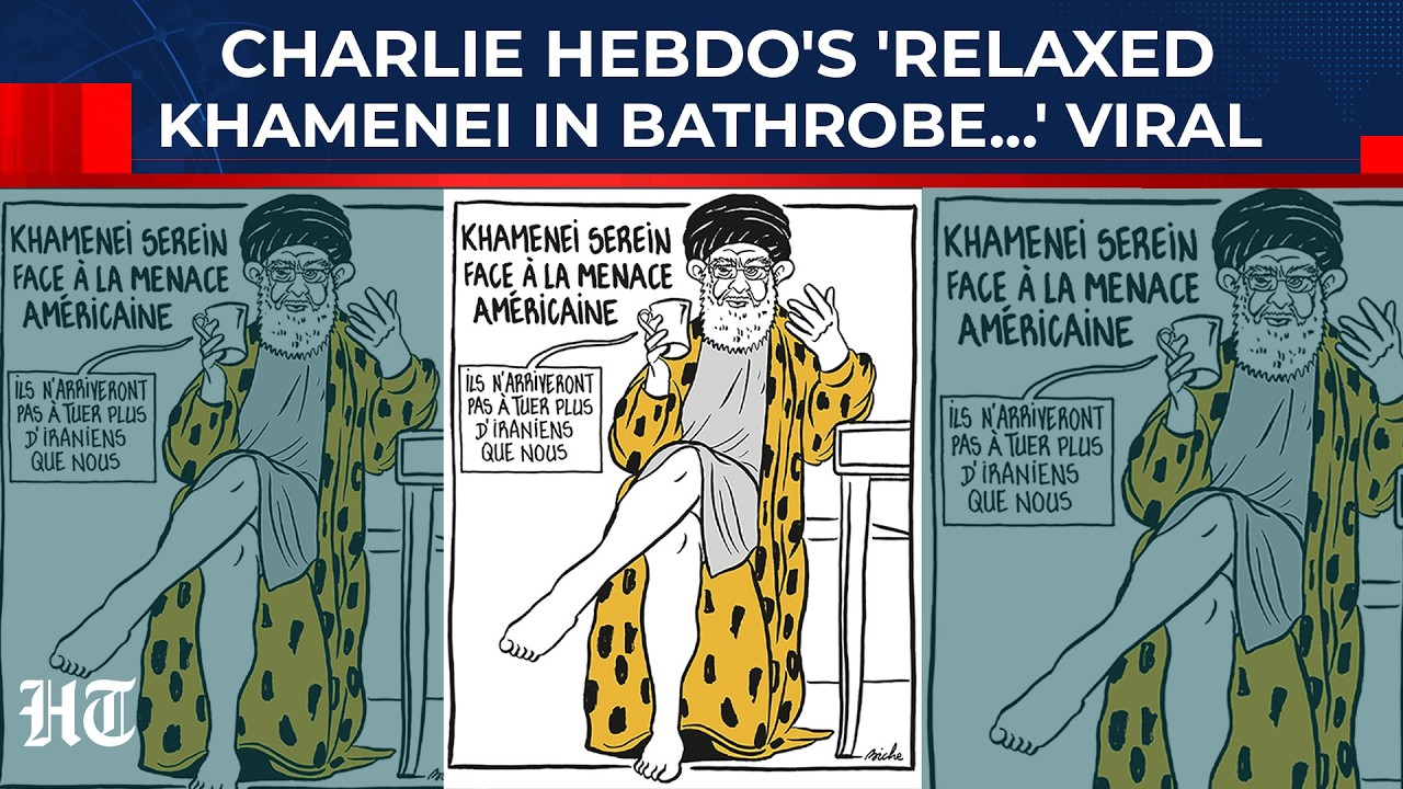 Двойной удар Макрона по Франции? Charlie Hebdo показывает «хаменея в халате», невозмутимого перед...