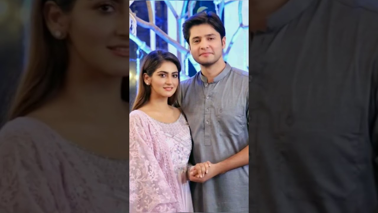 pakistani actor#hiba bukhari and arez ahmed#cute couple#hiba and arez#beautiful couple#h ideaz