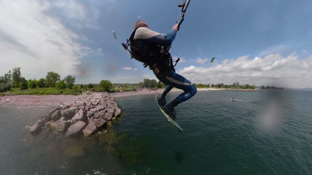 Flysurfer Sonic 18m, GoPro 360 fun at the beach