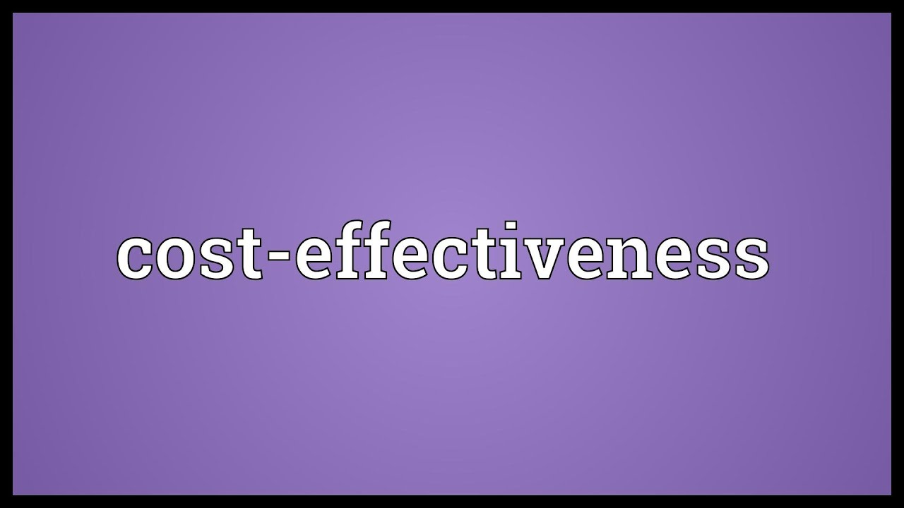 Cost-effectiveness Meaning