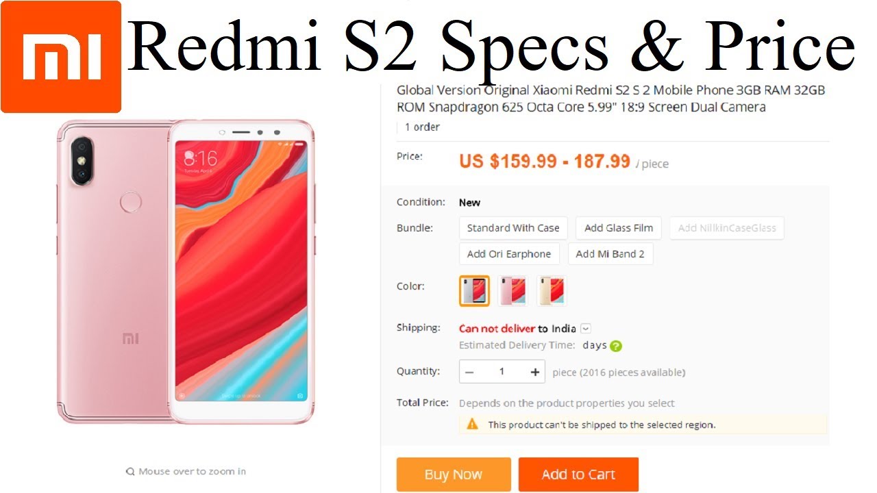 Xiaomi Redmi S2 Listed on AliExpress | Official Specifications & Price Revealed | India Launch ?