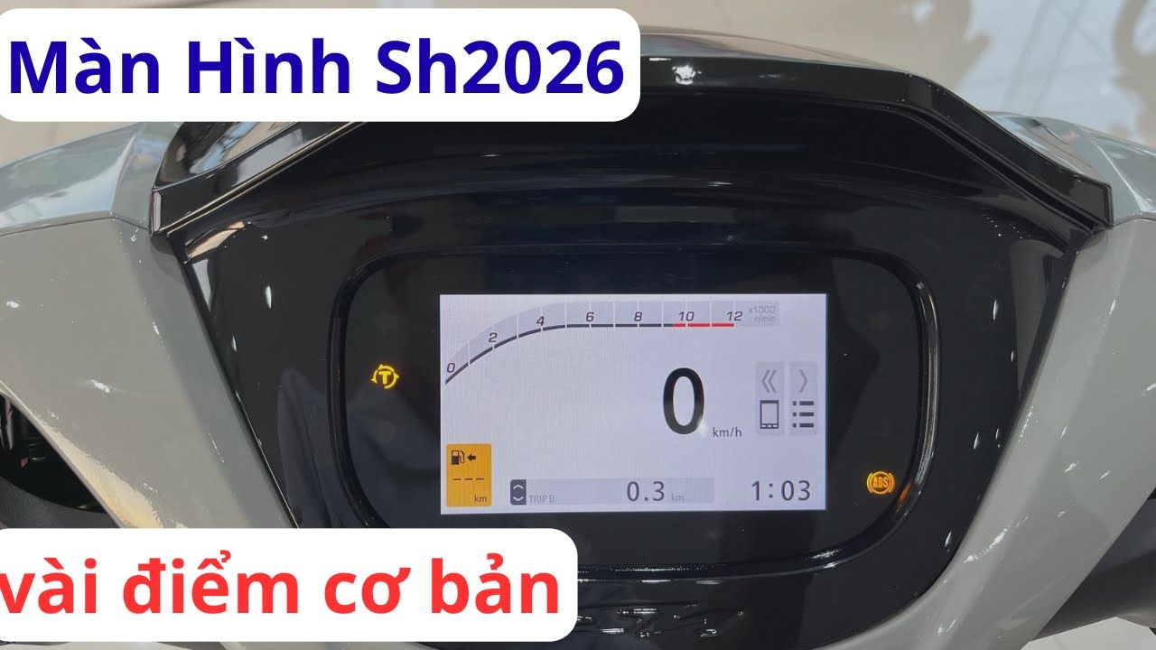Màn hình đồng hồ Sh 2026. Review màn hình đồng hồ Sh 2026. Vài điểm cơ bản màn hình sh 2026 #sh2026 