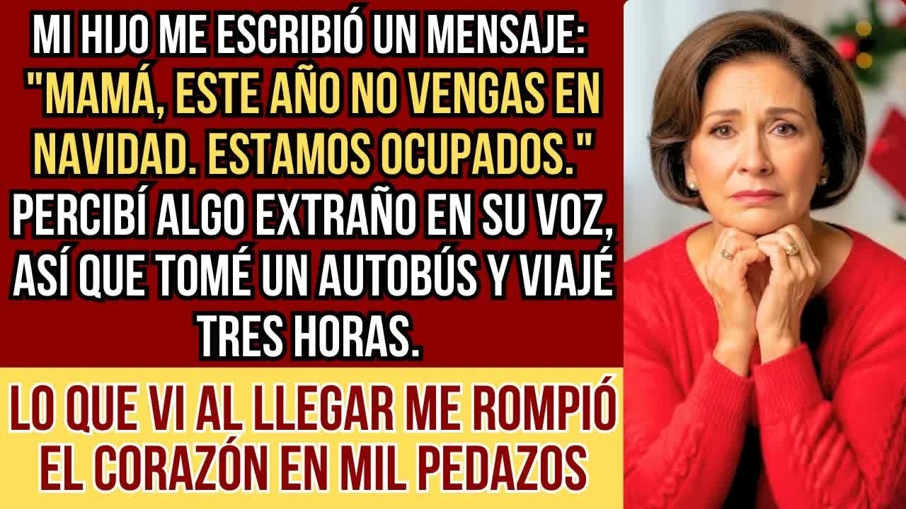 HISTORIAS REALES  Mi hijo me prohibió ir en Navidad, pero cuando entré en su casa en silencio…