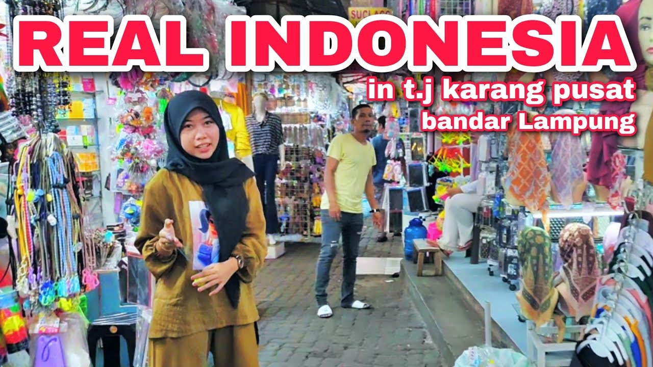 KEHIDUPAN MASYARAKAT LAMPUNG Indonesia🇮🇩 WALK TOUR in BANDAR LAMPUNG
