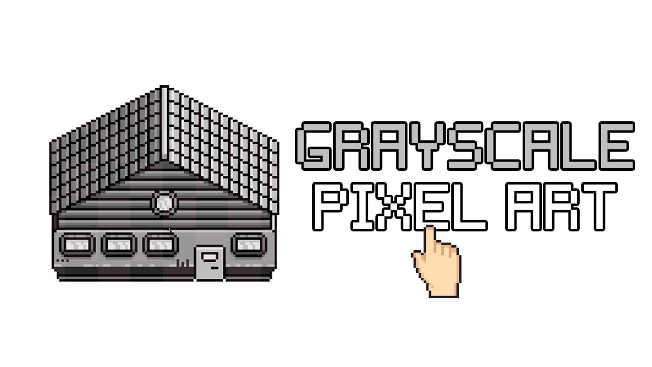 COLORISER une MAISON en niveau de GRIS - GRAYSCALE | Pixel Art