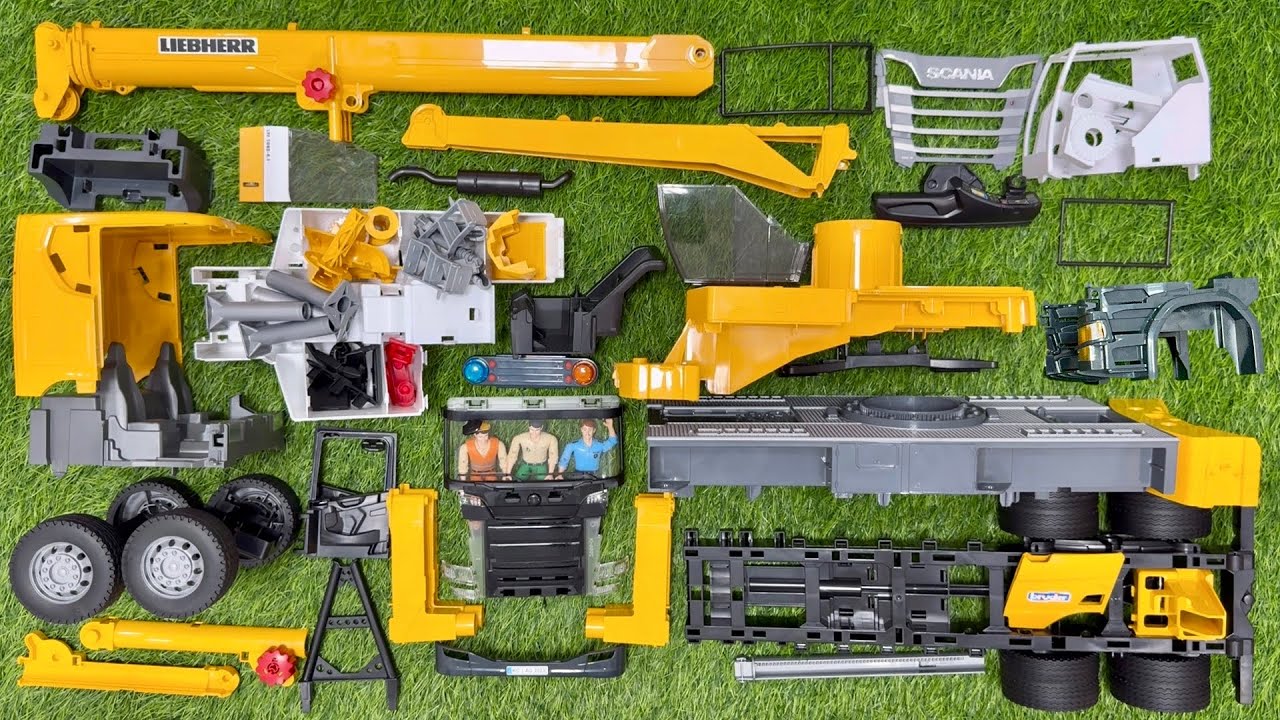 Merakit Mainan Rusak Truk Crane