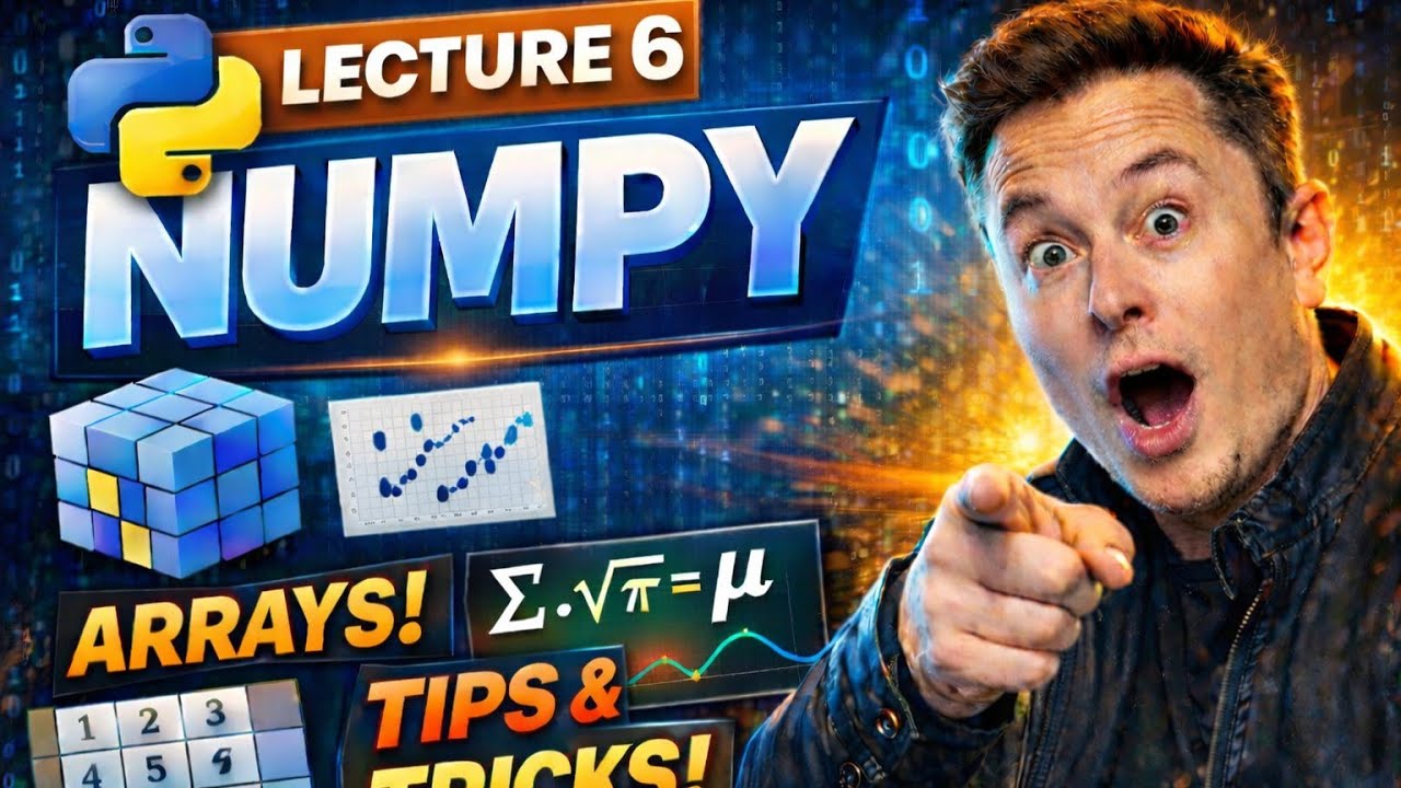 Learn NumPy Fast 🚀 | Python for AI & Data Science