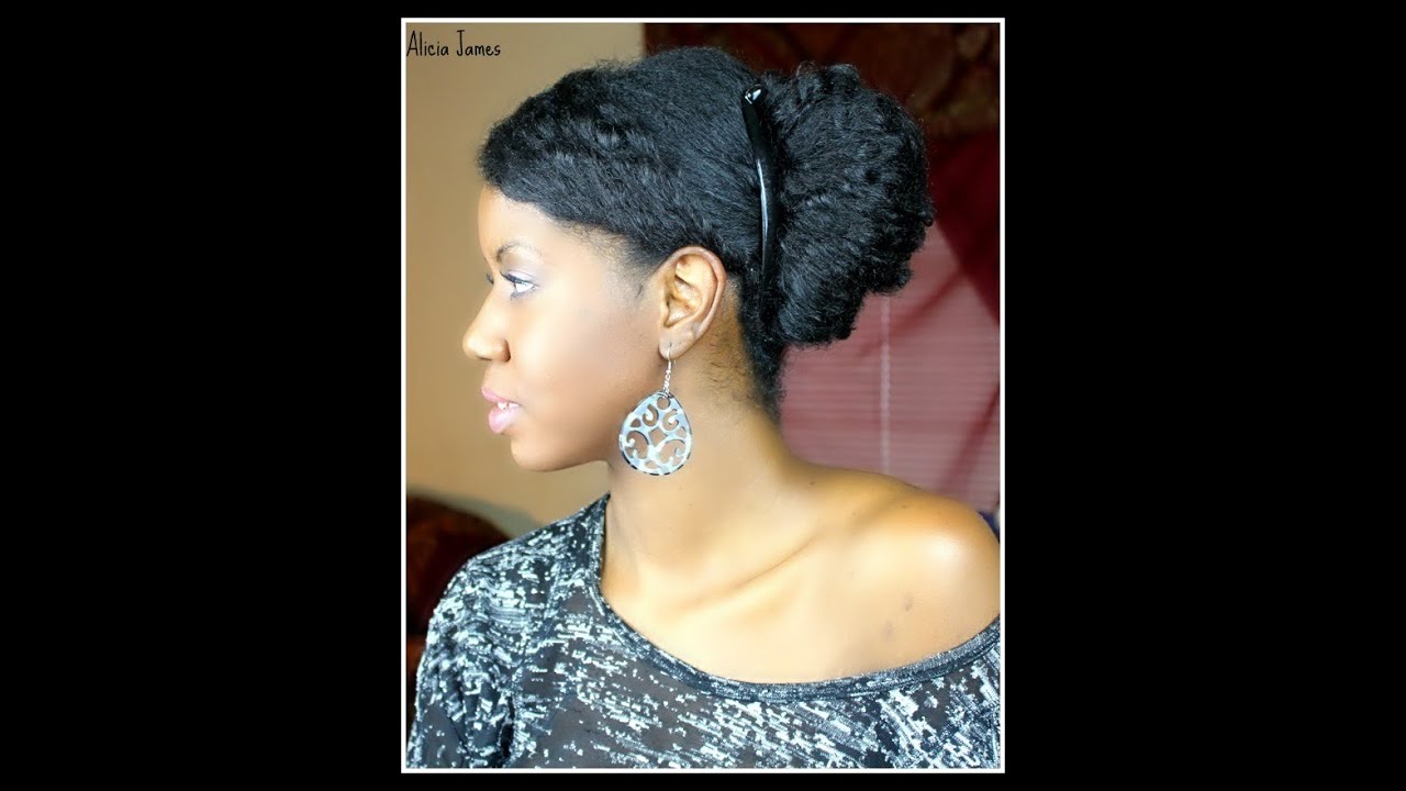 Side Bun On Natural Hair