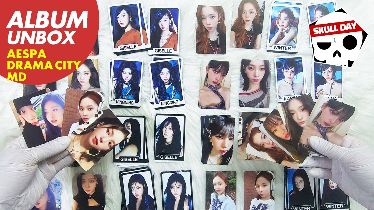 🌸UNBOXING AESPA DRAMA CITY TRADING PHOTOCARD🌸Winter, Karina, Ningning, giselle 에스파 드라마시티 포토카드 모음