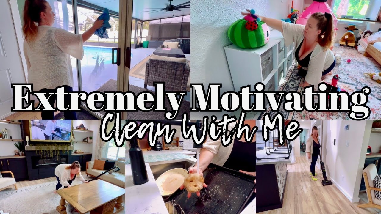 Extreme Clean With Me / Pregnant Mom of 3 Cleaning Motivation