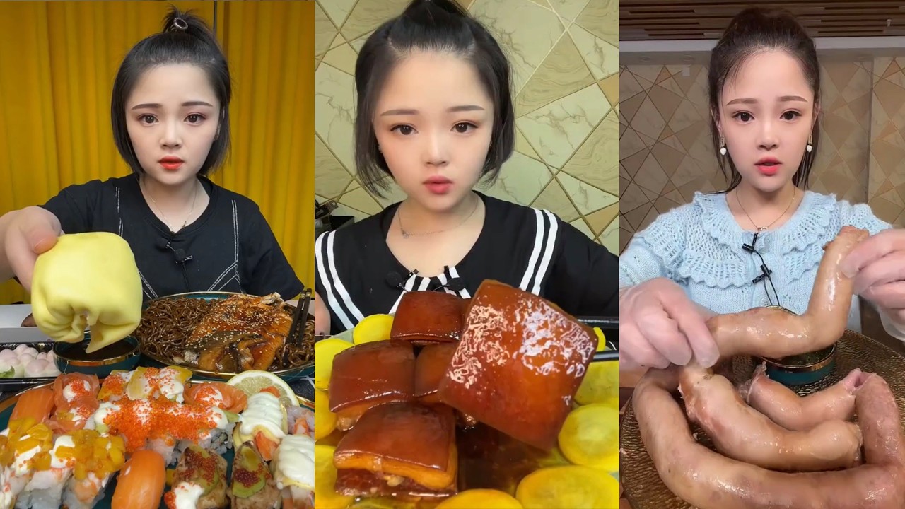 ASMR MUKBANG | Red Braised Pork Belly 